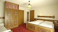 Gemütliches Schlafzimmer mit Doppelbett